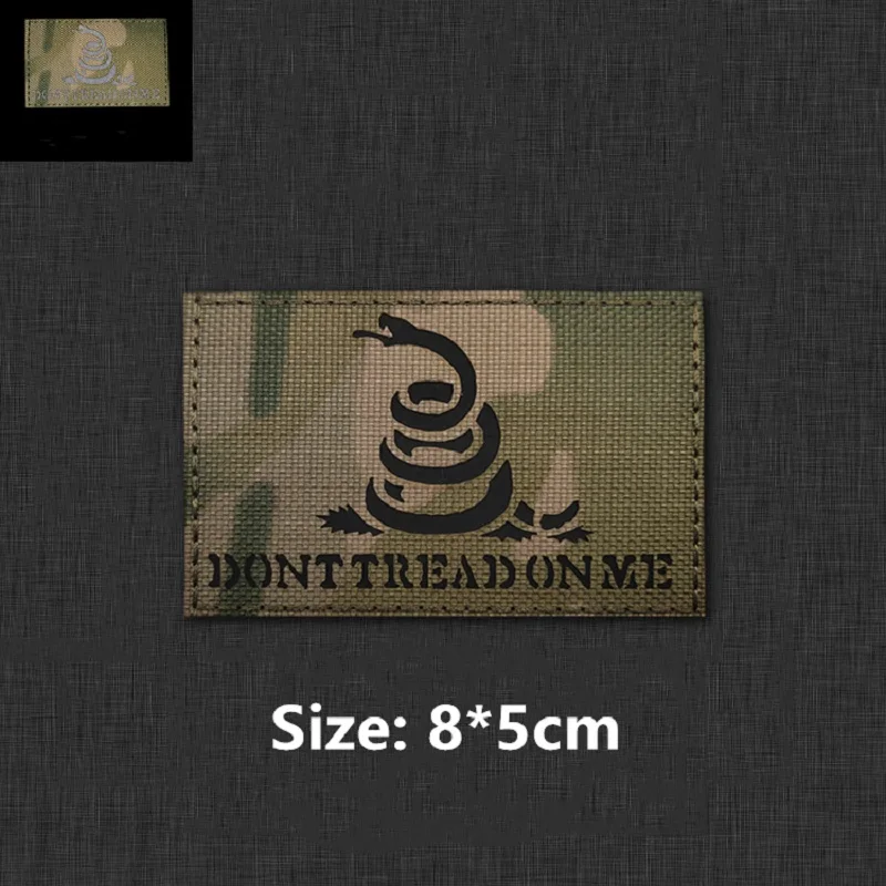 Bandera IR Gadsden Reflectante – Parche Serpiente Brazalete Nylon - imagen 4