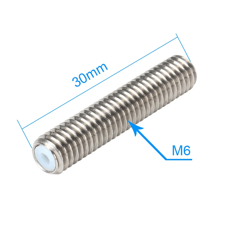 Extrusora de boquilla de latón MK8, cabezales de impresión M6, calentador de garganta de 30mm, bloque de calefacción Hotend para impresora 3D