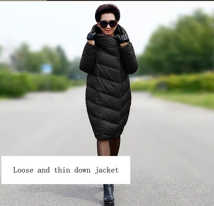 Women\'s cocoon down jacket winter long thickening large size 10XL fashion high-quality brand down coat black red navy blue