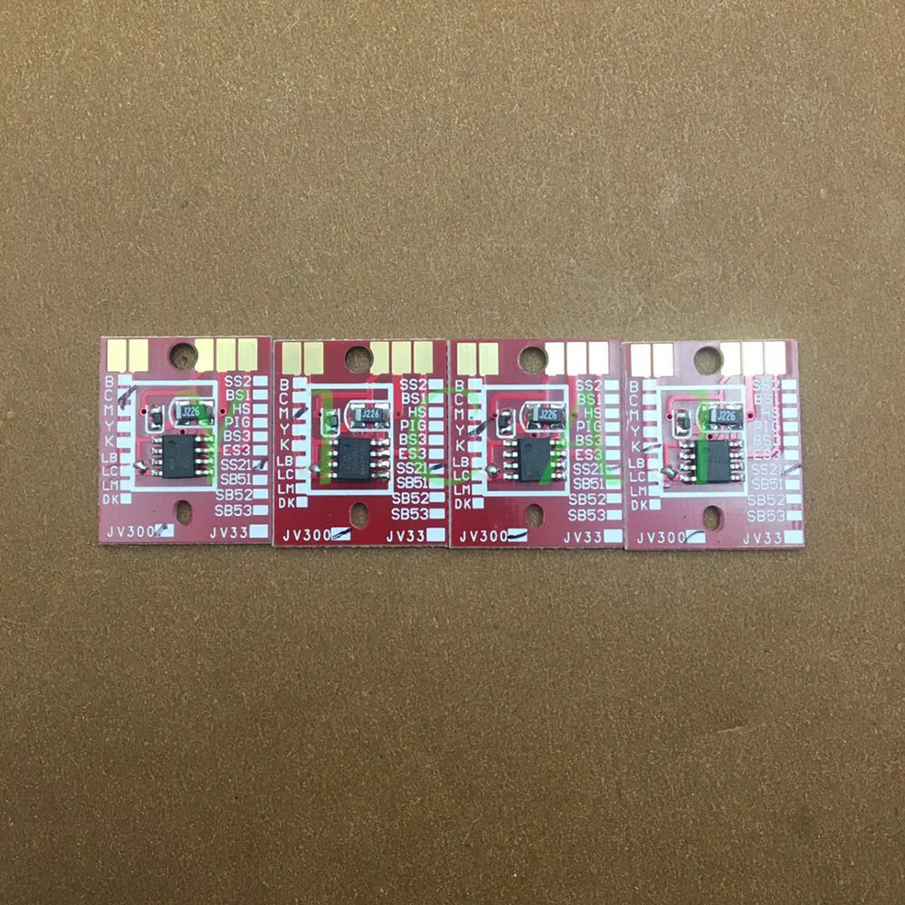 4PCS C M Y K permanent chip SS21 BS3 SB53 ES3 for Mimaki CJV150 CJV300 JV150 JV300 inkjet printer plotter ink cartridge chips