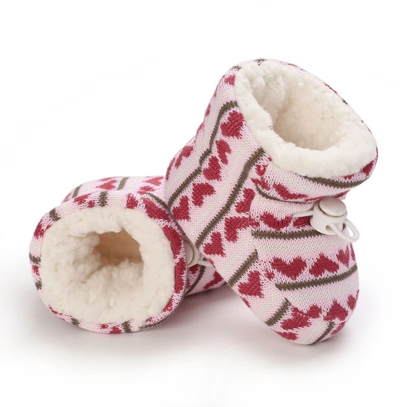 Baby Winter Boots Infant Toddler Newborn Cute Solid Color Wool For Girl Boy First Walkers Super Keep Warm Snowfield Booties Boot