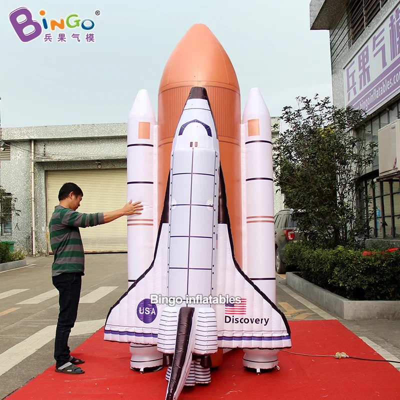 

Attractive 3mH Giant Inflatable Rocket Model for Aviation Theme Events / Decorative Spaceship Balloon Customized Advertising Toy