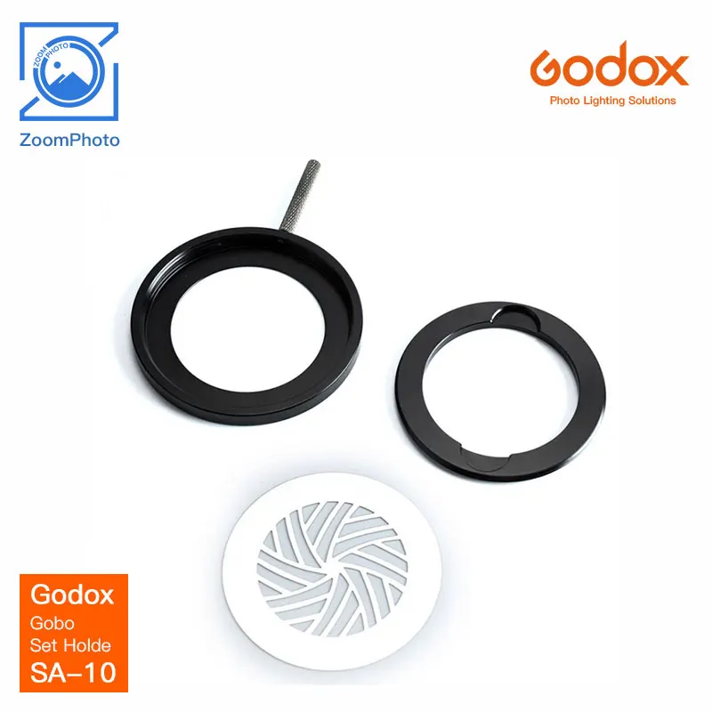 Godox Gobo Set Holder SA-10 (SA10) Accessory Fits Godox S30 LED Lamp SA-P1 Projection Attachment