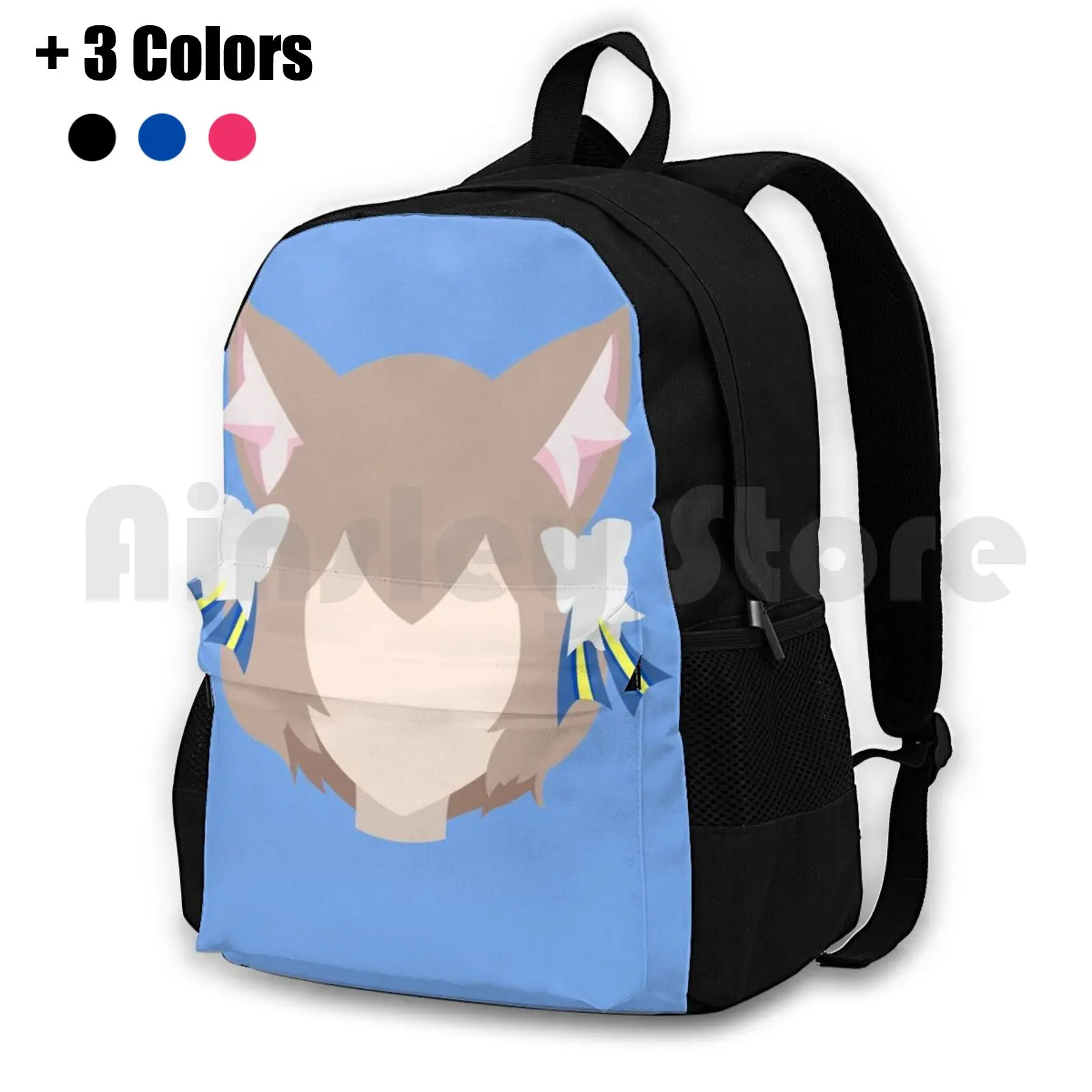 Felix Argyle ( Kara Hajimeru Isekai Seikatsu ) Outdoor Hiking Backpack Waterproof Camping Travel Cat Catperson Cat