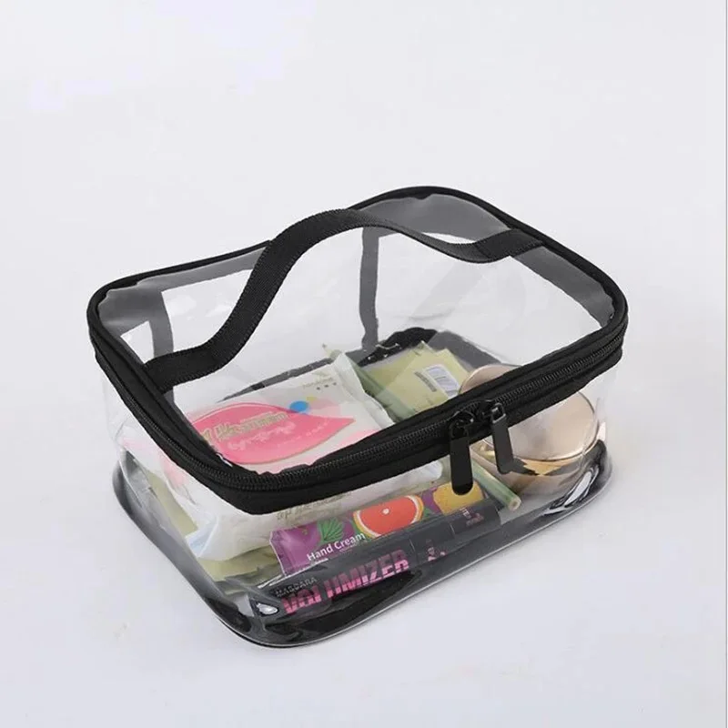 Transparent PVC Cosmetic Bag Women Travel Makeup Bag Waterproof Clear Make Up Beauty Wash Organizer Bath Toiletry Neceser Cubes