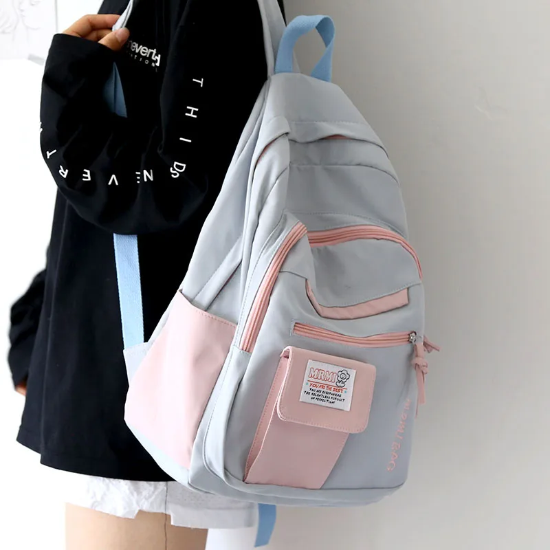 

Harajuku Backpack for Girls Female Kawaii Book Fashion Cute Ladies Bag Waterproof Nylon Backpack Student Women School Bag Laptop