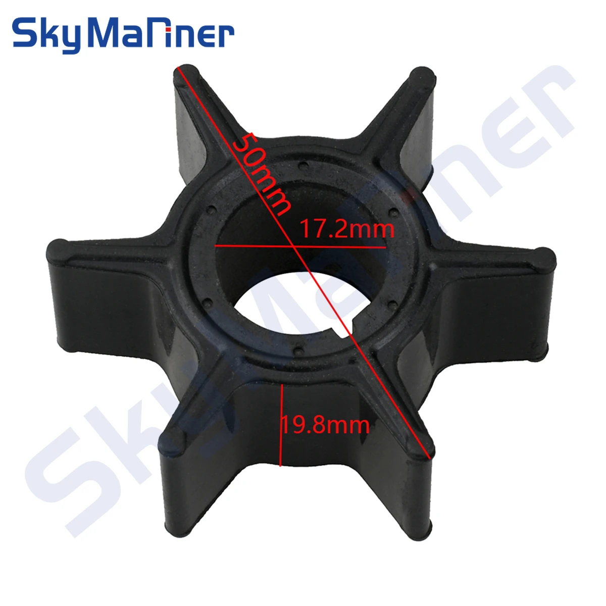 3C8-65021-2 Water Pump Impeller For Tohatsu Nissan 2-Stroke 30H 40HP 50HP Sierra 18-8922 3C8-65021 3C8-65021-0 3C8-65021-1