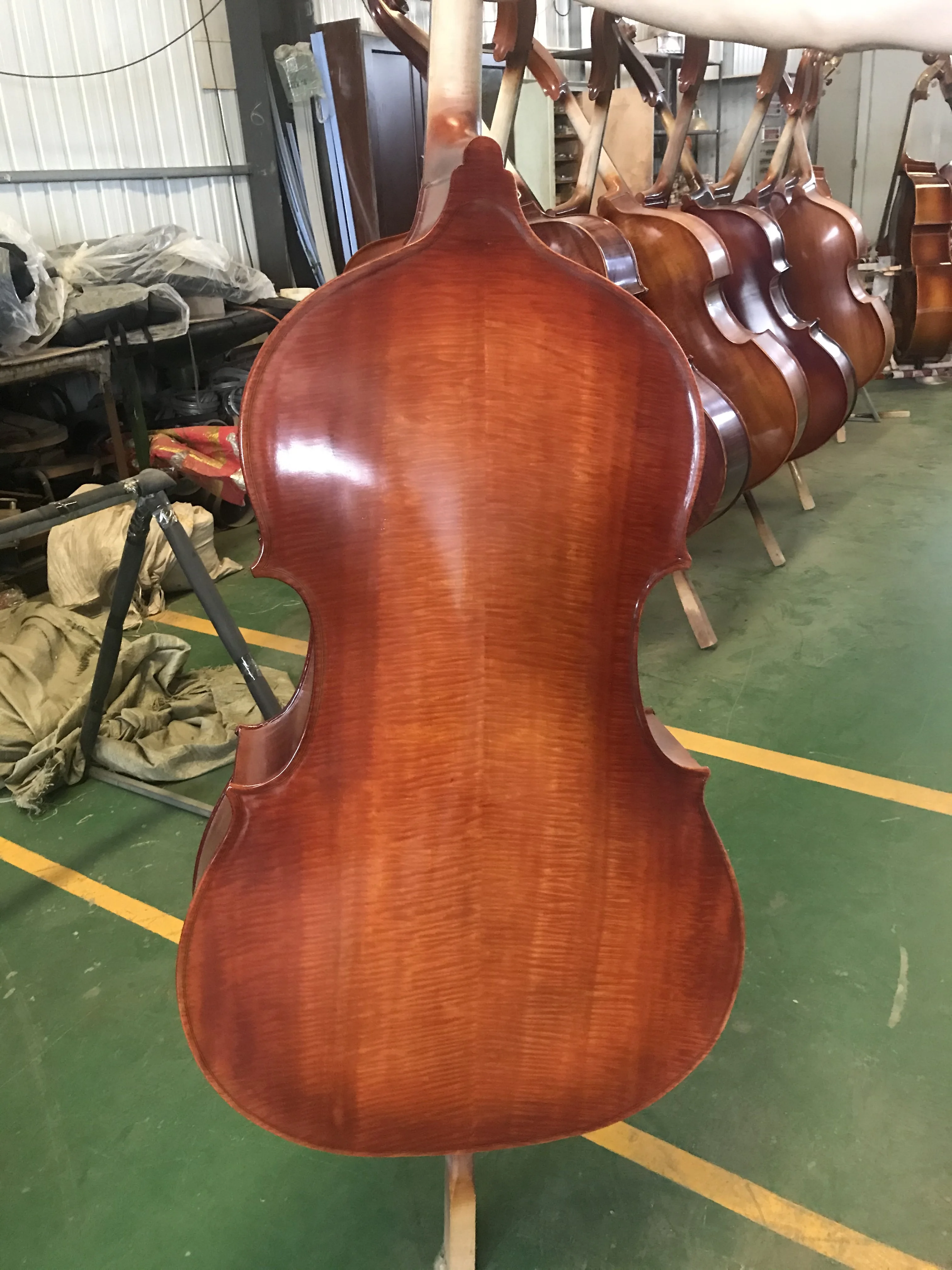 Professional Upright Bass Control, Double Bass, All Accessories, Solid Wood, 4 Strings, Hand Made, 1/2