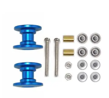 Self-made Parts  13-12mm Rollers Guide Wheel Double Section Wheel Guide for Tamiya Mini 4WD Car With Screw Washers 94945 95423