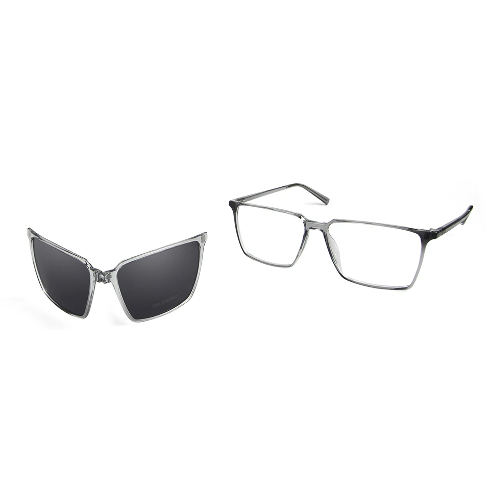 خفيفة Tr90 مربع الاستقطاب كليب على النظارات الشمسية للطي المغناطيسي النظارات البصرية الإطار موضة وصفة طبية نظارات