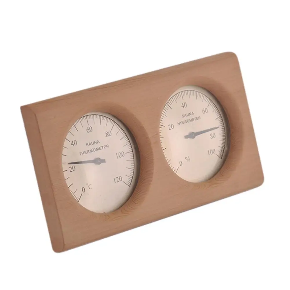 2 In 1 Sauna Room Wood Thermometer Hygrometer Steam Sauna Room Thermometure Instrument Humidity Meter Bath And Sauna Indoor Use