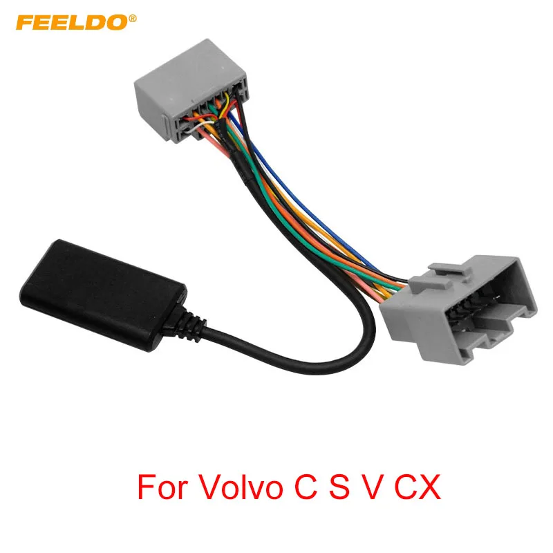 

FEELDO Car Bluetooth Module AUX-in Audio MP3 Music Adapter For Volvo C S V CX Series Stereo Wire Harness