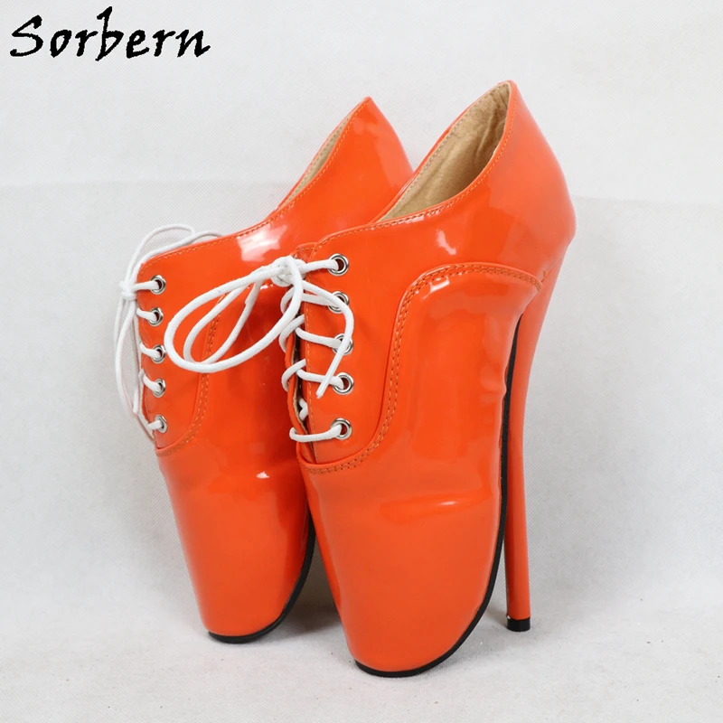 

Sorbern Ballet Stilettos High Heel Pump Fetish Shoe Women 7 Inch Heels Fetish Crossdresser Pinup BDSM Heeled Custom