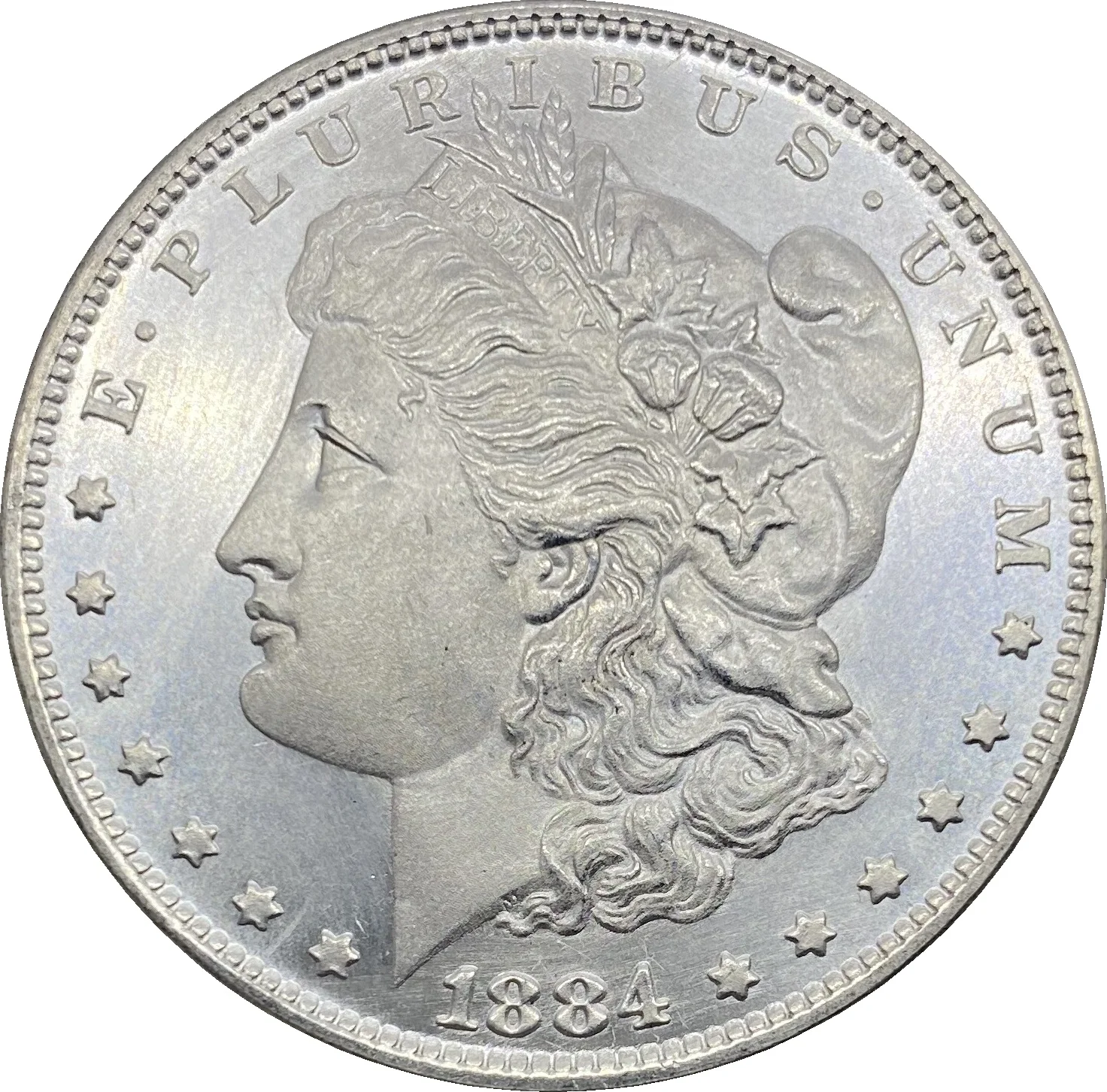 United States 1884 S Morgan One Dollar US Coin Cupronickel Plated Silver Morgan Silver Dollor Coins