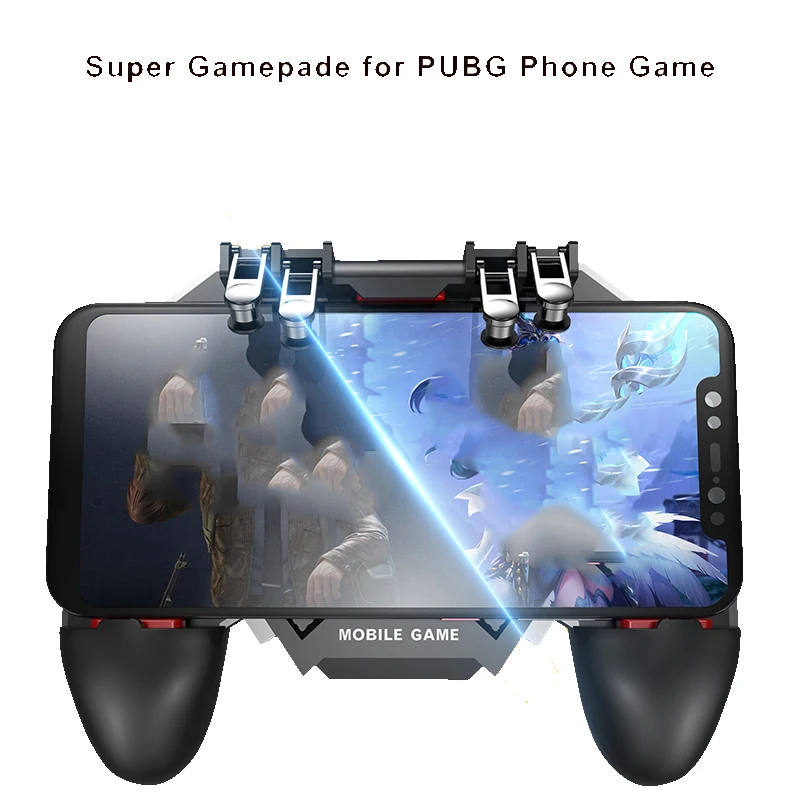 AK77 Game Trigger Phone Game Controller Pubg Controller Pubg Mobile Trigger L2R2 Shooter Joystick For iphone Android Phone