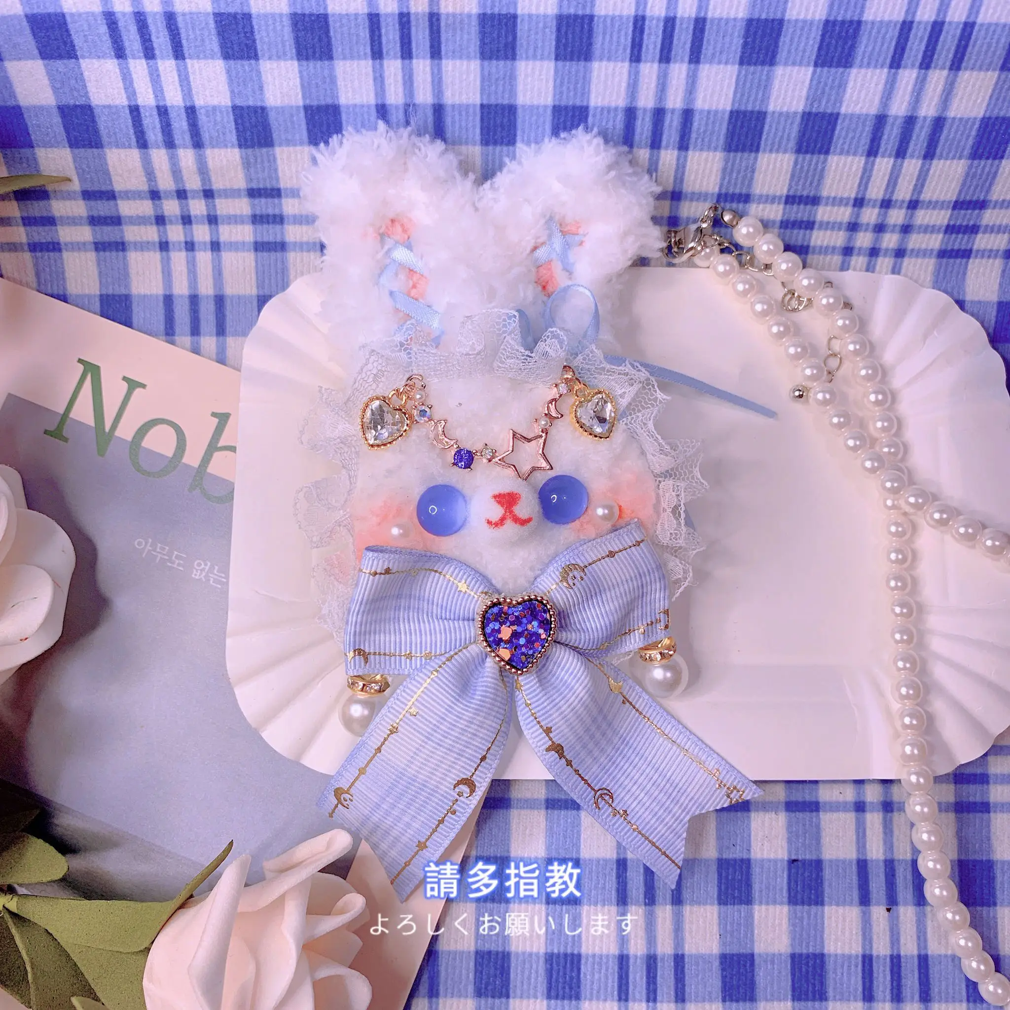 L'originale spilla a forma di orso sorella morbida e la mano per gioielli fai-da-te harajuku adorabili accessori per capelli lolita