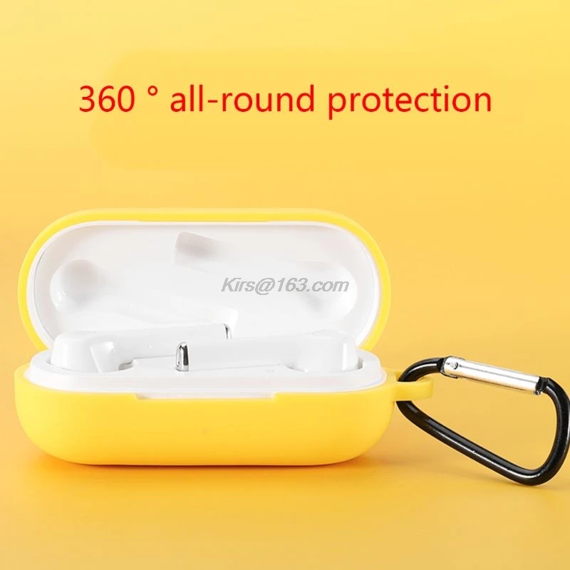 Anti-fall Earphone Case Silicone Protective Cover Shell for Huawei Freebuds Pro Wireless Bluetooth-compatible Earphones