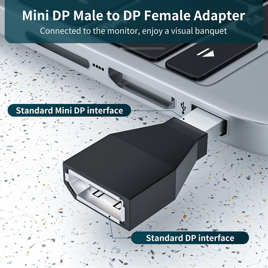 4k/60hz mini Dp to DP cable adapter 2560X1600/144hz Displayport 1.2 Thunderbolt Mini Dp to Displayport for apple macbook pro air