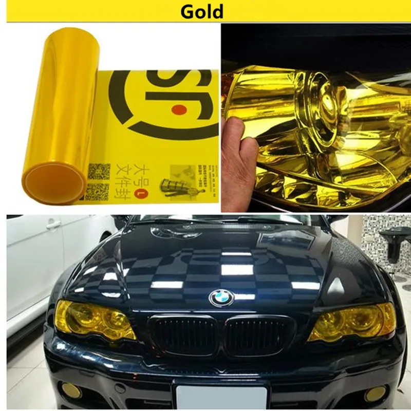 30X120/60CM Auto Car Light Headlight Taillight Tint Styling Waterproof Protective Vinyl Film Tintting Car Sticker Accessories