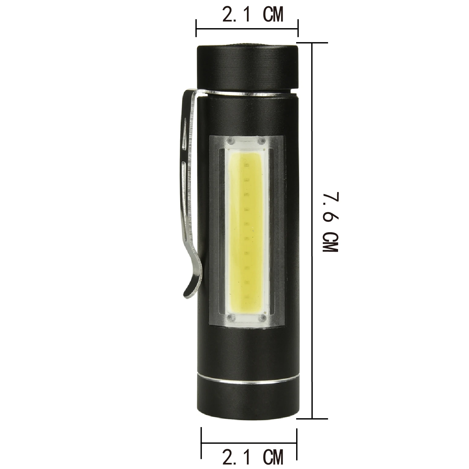 LED COB MINI Flashlight Torch LED 1 Mode use 14500 Battery For Reading Camping working lantern Portable Penlight  Outdoor