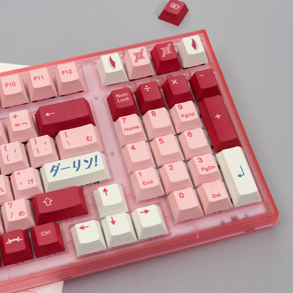 130 Keys Keycaps PBT Cherry Profile DYE SUB Personalized Japanese Keycap For Cherry MX Switch Mechanical Keyboard 96 104