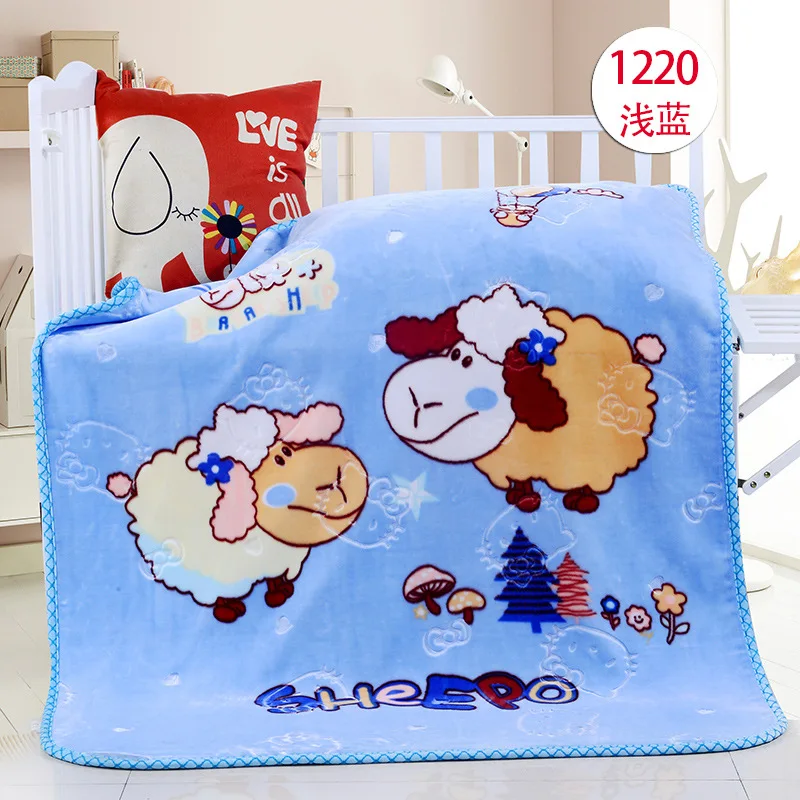 Baby blanket double thickness Children and newborns blanket autumn and winter double-sided coral blanket