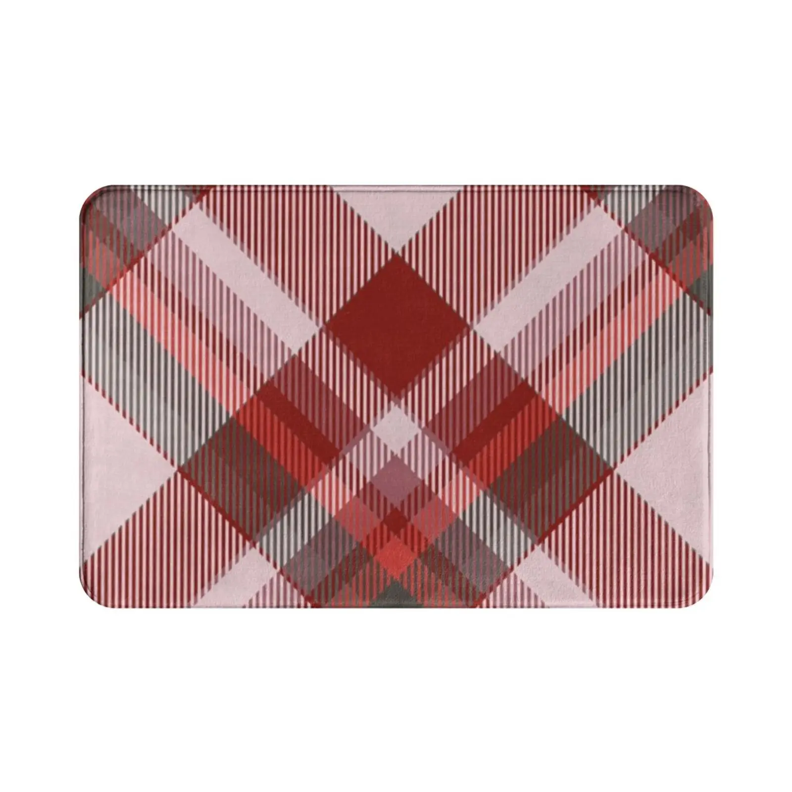 Tartan Scotland Carpet Mat Rug Cushion Soft Non-Slip Tartan Scottish Outlander Black Scotland Clan Red Sassenach Scot