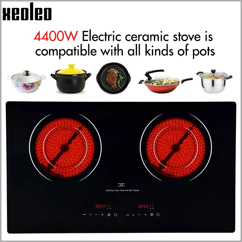 

XEOLEO Dua Commercial Electric Ceramic Kitchen Household Radiation-free with Lock&timing Induction Home Appliance Cooker 4400W