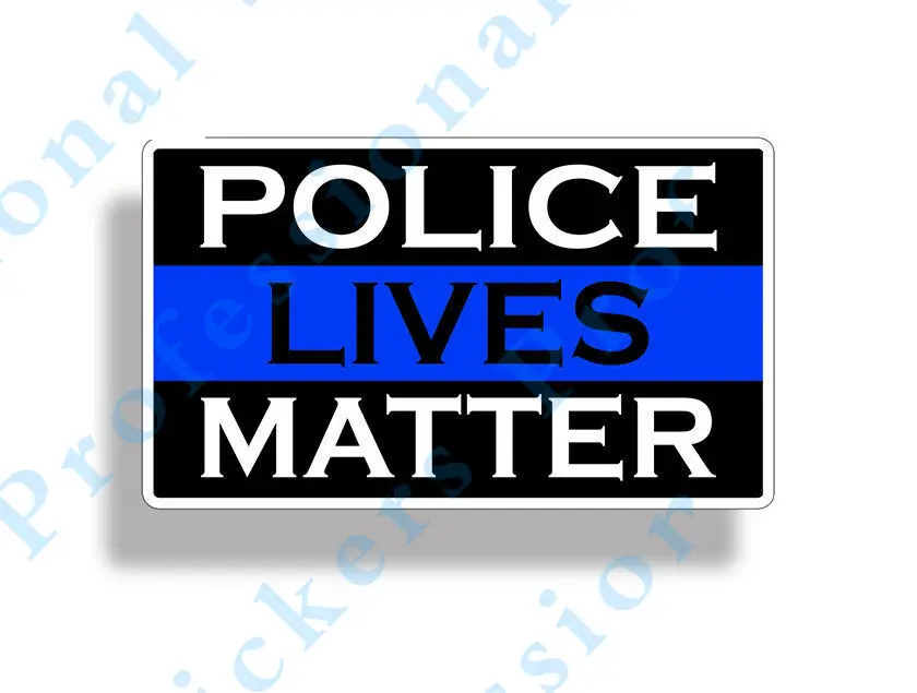 Funny  stickers Police Lives Matter Sticker Thin Blue Line Cup Car Vehicle Window Bumper Decal Motorcycle Vinyl Decals