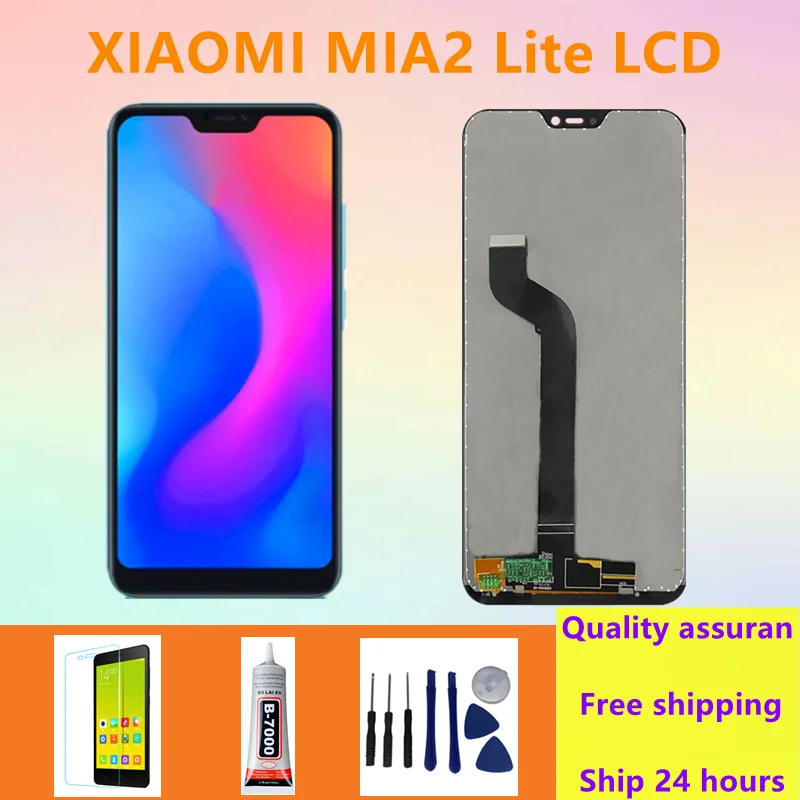 Tested For Xiaomi Mi A2 Lite Display Touch Screen Digitizer Replacement For Xiaomi Redmi 6 Pro LCD Mi A2 Lite LCD