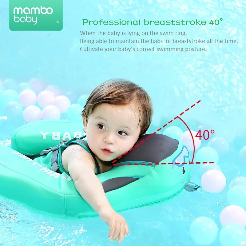 Baby Floater Infant Swimmers Non-Inflatable Float Child Lying Swimming Ring Swim Waist Float Ring Floats Pool Toys Swim Trainer