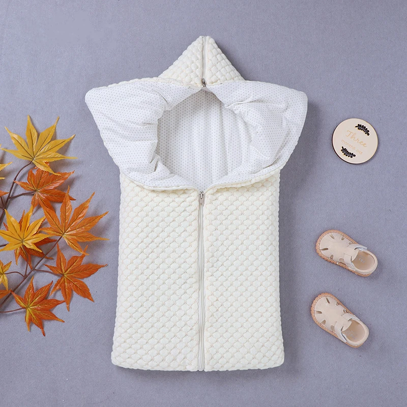 Newborn Baby Winter Warm Sleeping Bag Infant Zipper Knit Swaddle Wrap Swaddling Stroller Wrap Toddler Blanket baby Sleeping Bag