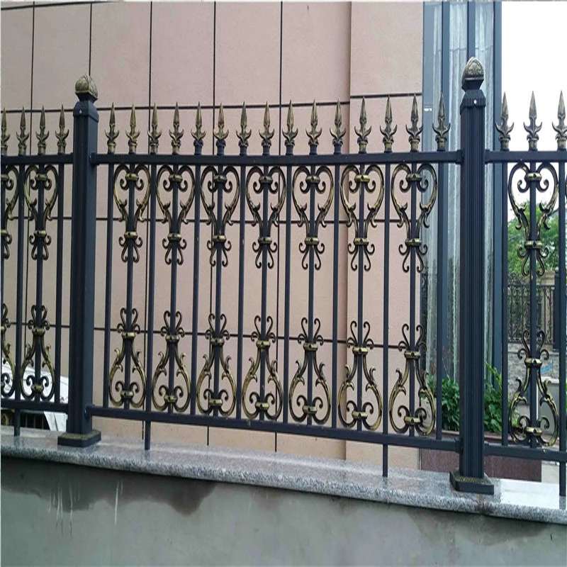 Modern wrought iron fence designs luxury front yard decorative metal fence cast iron garden fence