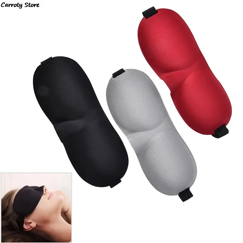 3D Sleep Mask Eye Cover Sleeping Eye Mask Eyeshade Cover Portable Bandage Blindfold Travel Eyepatch Women Men Soft Sleep Mask