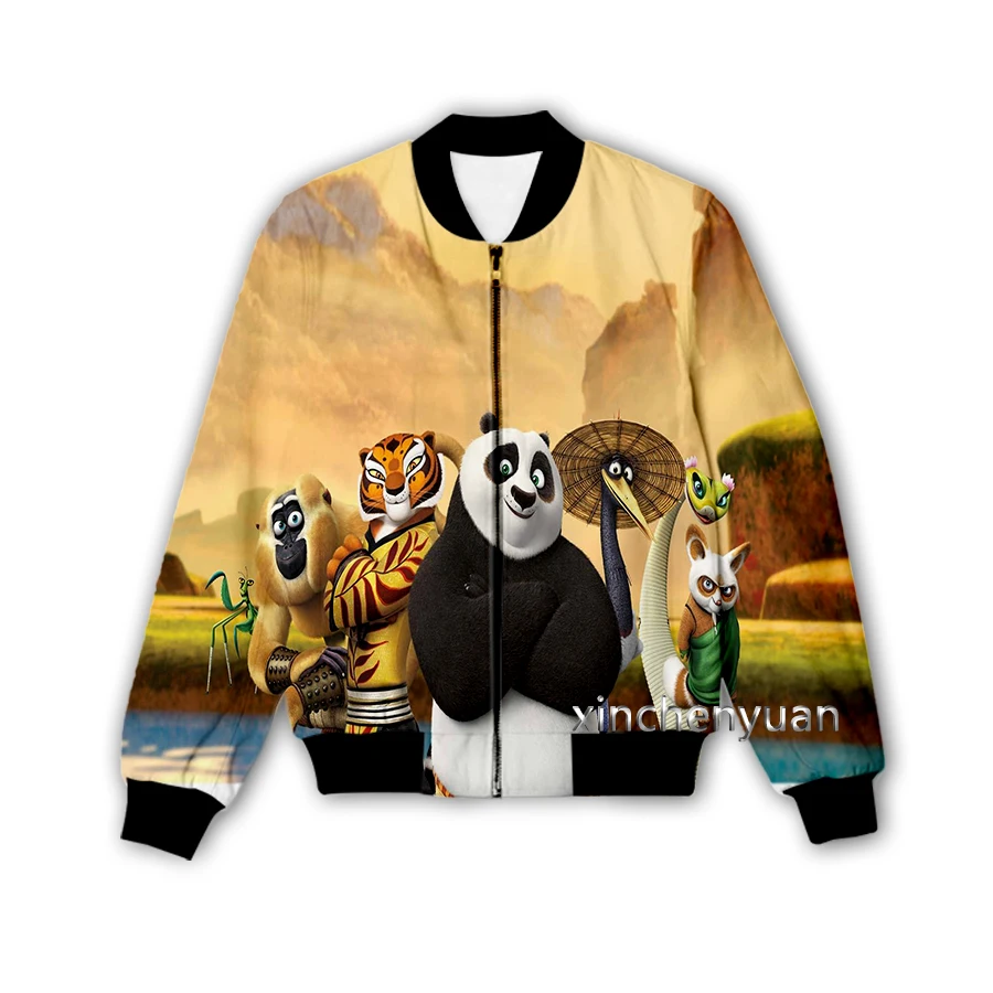 Phechion New Men/Women's Animal Panda 3D Printed Jacket Fashion Streetwear Men Loose Sporting Jacket & Coat M85