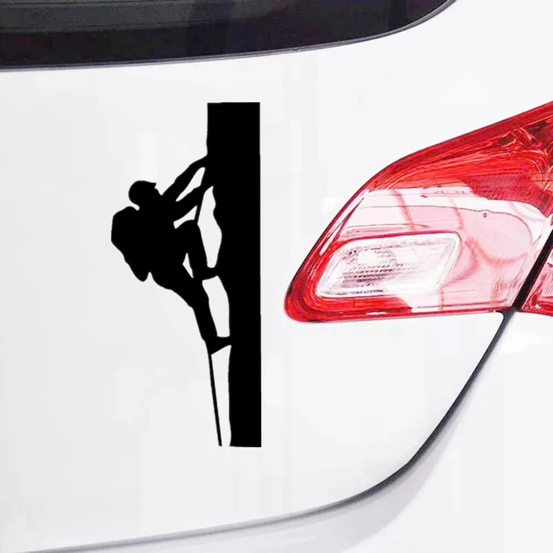 CK3111# Climbing funny car sticker vinyl decal white/black car auto stickers for bumper rear window