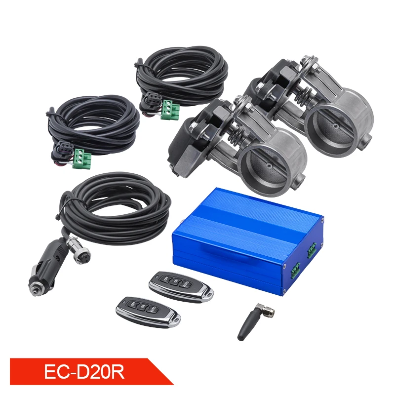 Electric Exhaust Control Valve Dual Set With Remote Cutout Control For 2