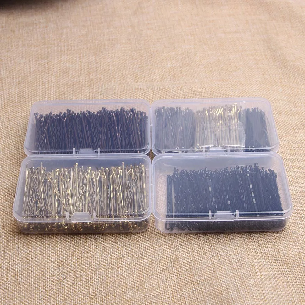 Metal Hair Clips for Wedding Women, Hairpins, Barrette, Curly, Wavy Grips, Bobby Pins, Hair Styling Acessórios, 150Pcs, Box