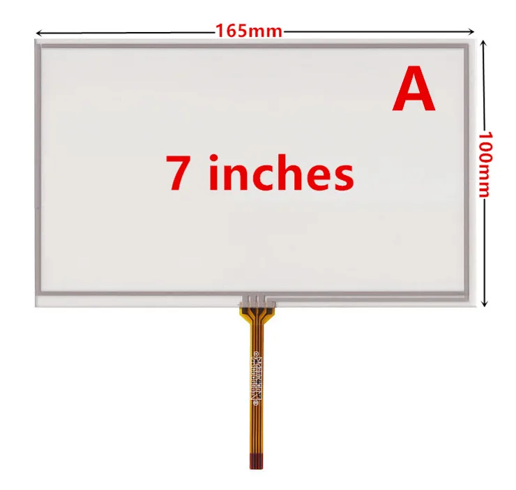 6.2/7/8 Inch Resistive Digitizer For Car DVD GPS Navigation Multimedia Touch Screen Panel Glass Replacement Parts