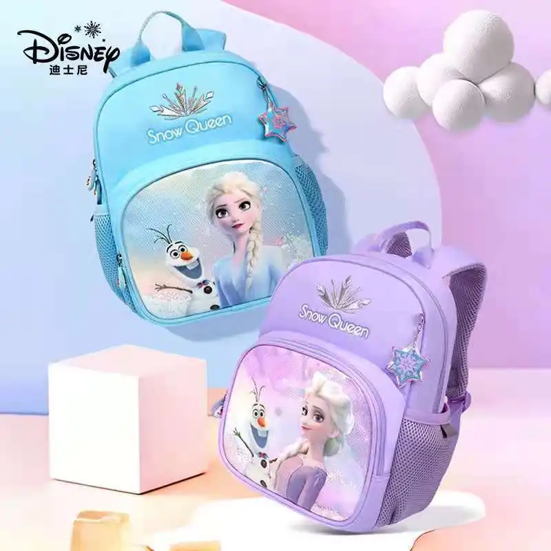 

Disney Frozen School Bags For Girls Elsa Anna Kindergarten Backpack Large Capacity Age 2-9 years Kids Birthday Gifts Mochilas