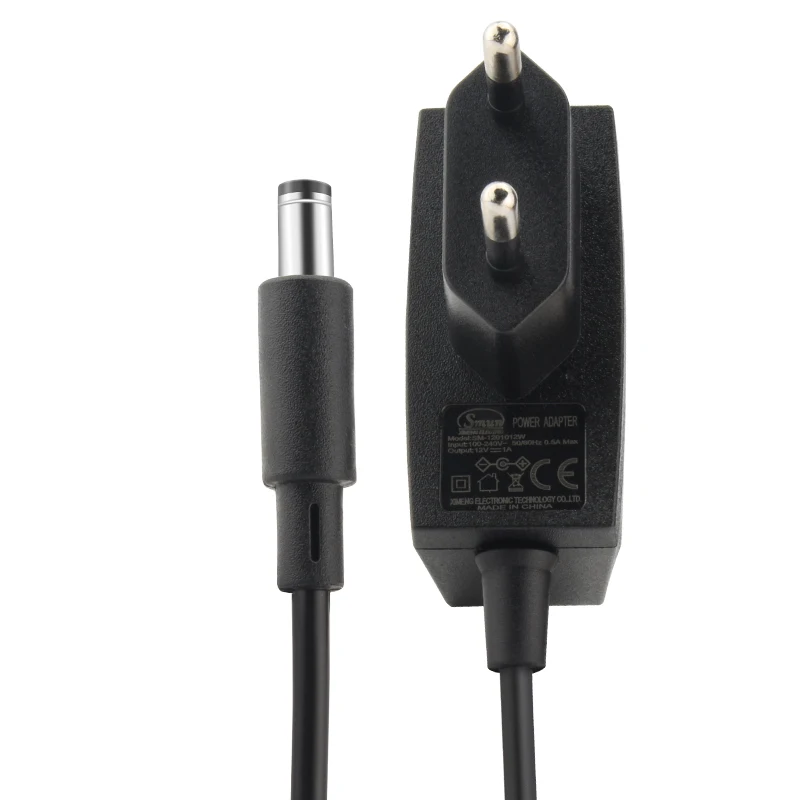 SMUN 12V 1A EU Type Power Supply Adapter Charger With DC Jack 5.5*2.5mm 5.5*2.1mm For Camera Router DVD EVD and Lamp