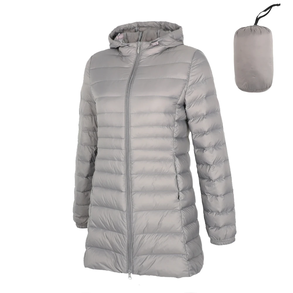 Matt Fabric 5XL 6XL Plus Long Down Jacket Women Winter Ultra Light Down Jacket Women With Hooded Down Coat Female Big Size Coats