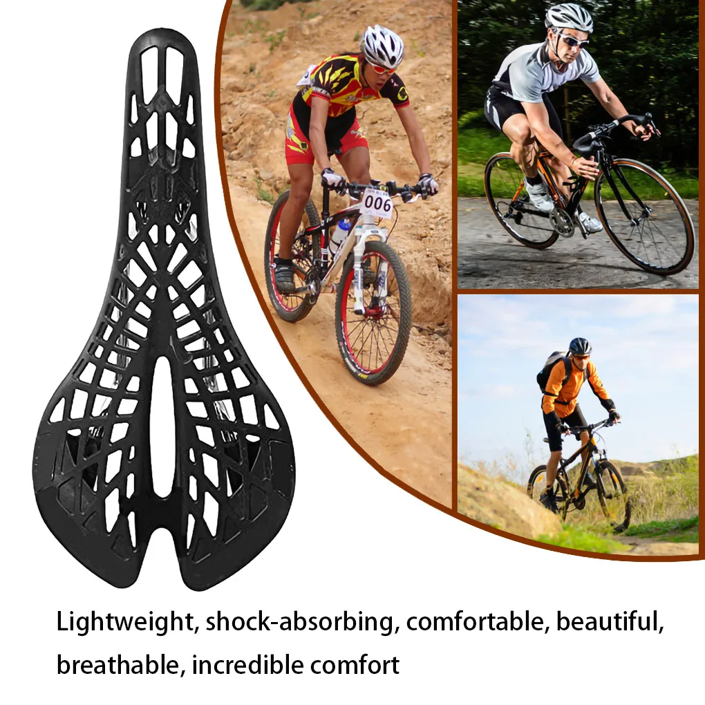 6 Color Super Light Plastic Factory Agents Bicycle Saddle Mountain MTB Bike Saddle Seat PVC Cushion Sillin Bicicleta