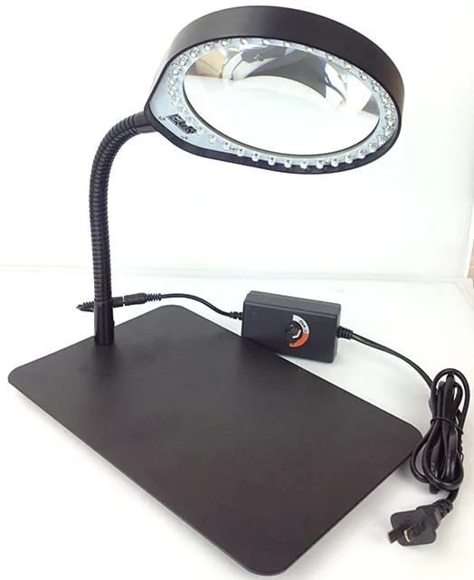 

Germany PDOK desktop magnifying glass 8 times HD magnification LED lamp magnifying glass table lamp PD-032C