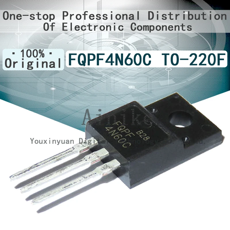 Fqp5n60c fqp5n60から-220 5a 600v mosフィールド効果チューブ,ストレートアイアンヘッド付き,10個