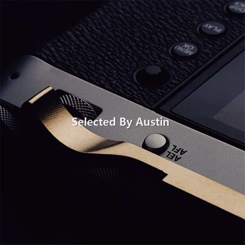 Brass Thumb Rest Thumb Grip For Fuji X100V Fujifilm X 100V Hot Shoe Cover