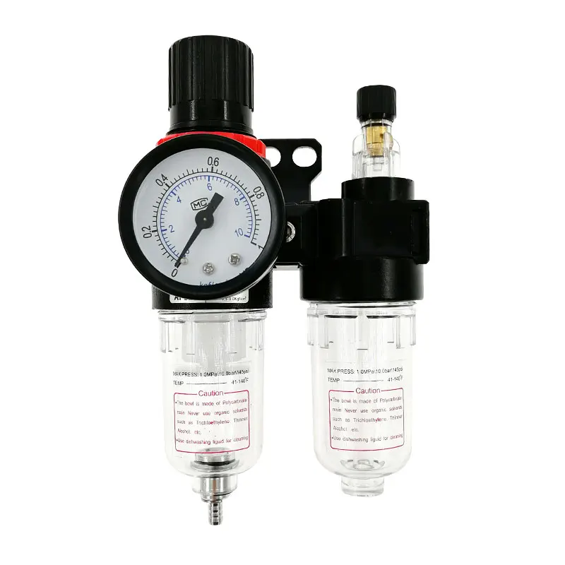Pneumatic components AFR2000 + AL2000 1/4 AFC2000 air compressor oil water separator filter regulator trap Air source treatmen