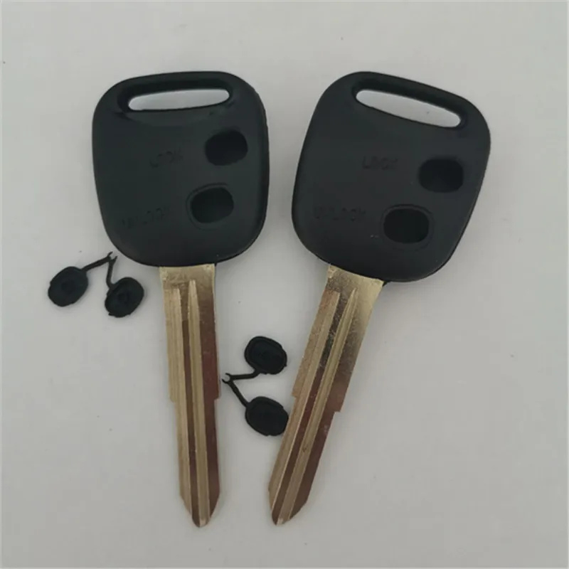 

DAKATU 10 шт., 2 кнопки, сменный автомобильный ключ, пустой брелок для ключей, чехол для дистанционного ключа для Daihatsu для Toyota