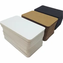 100 Pcs Blank Playing Card Hard Paper Cardboard DIY Postcard Handmade Wallpaper Postcards For Game Accessories White Card
