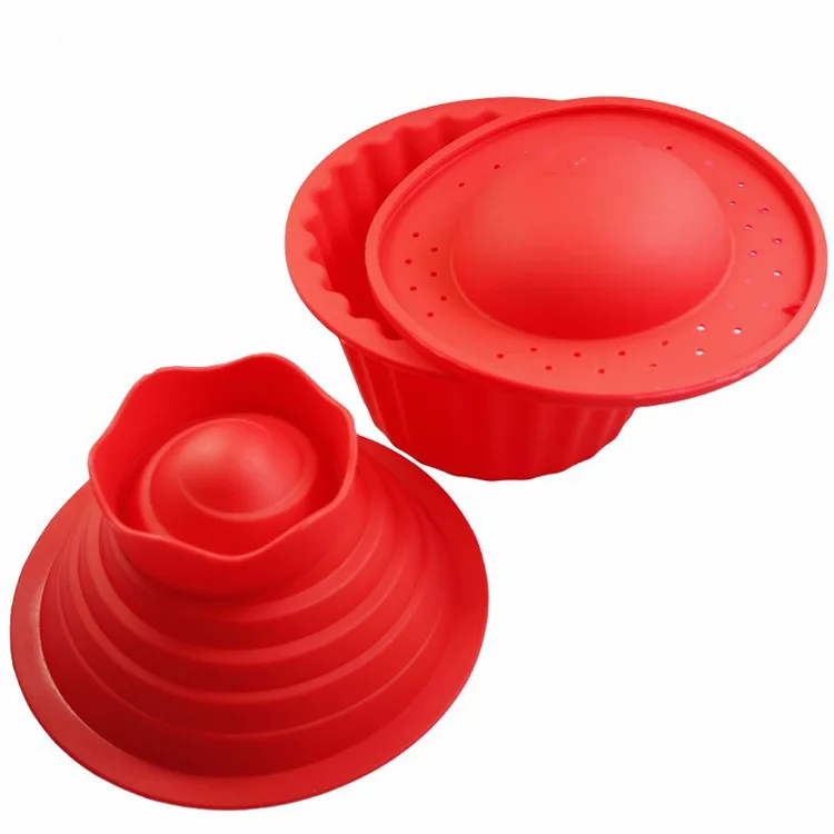 High Quality Silicone Giant Cupcake Mold,3 PCS Big Top Cupcake Silicone Mould,Heat Resistant Bake tools Baking Maker K950